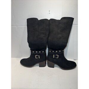 White Mountain Women’s Western Boots‎ sz 5 Black Y2k Crunchy Heels